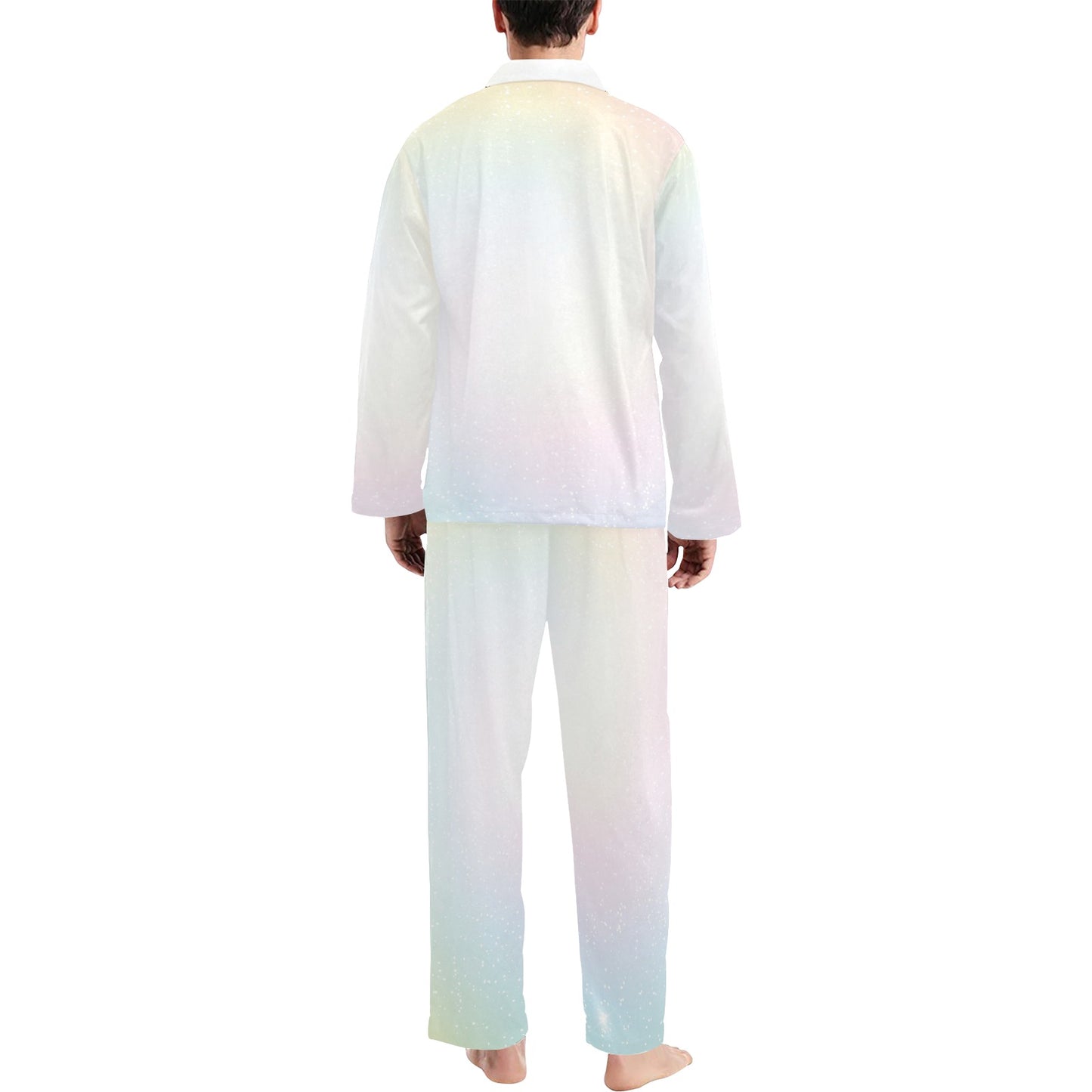 Nebula Pattern Print Design A02 Men's Long Pajama Set