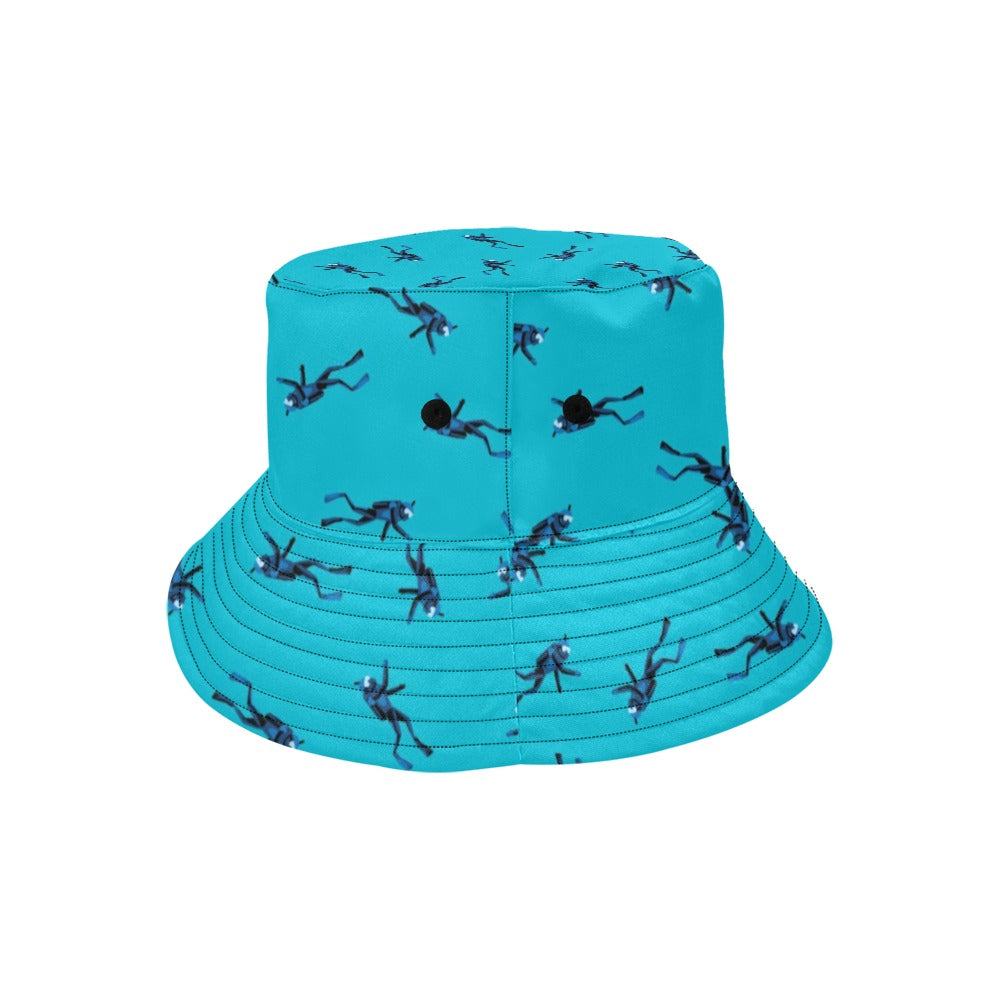 Scuba Driver Print Design LKS304 Unisex Bucket Hat