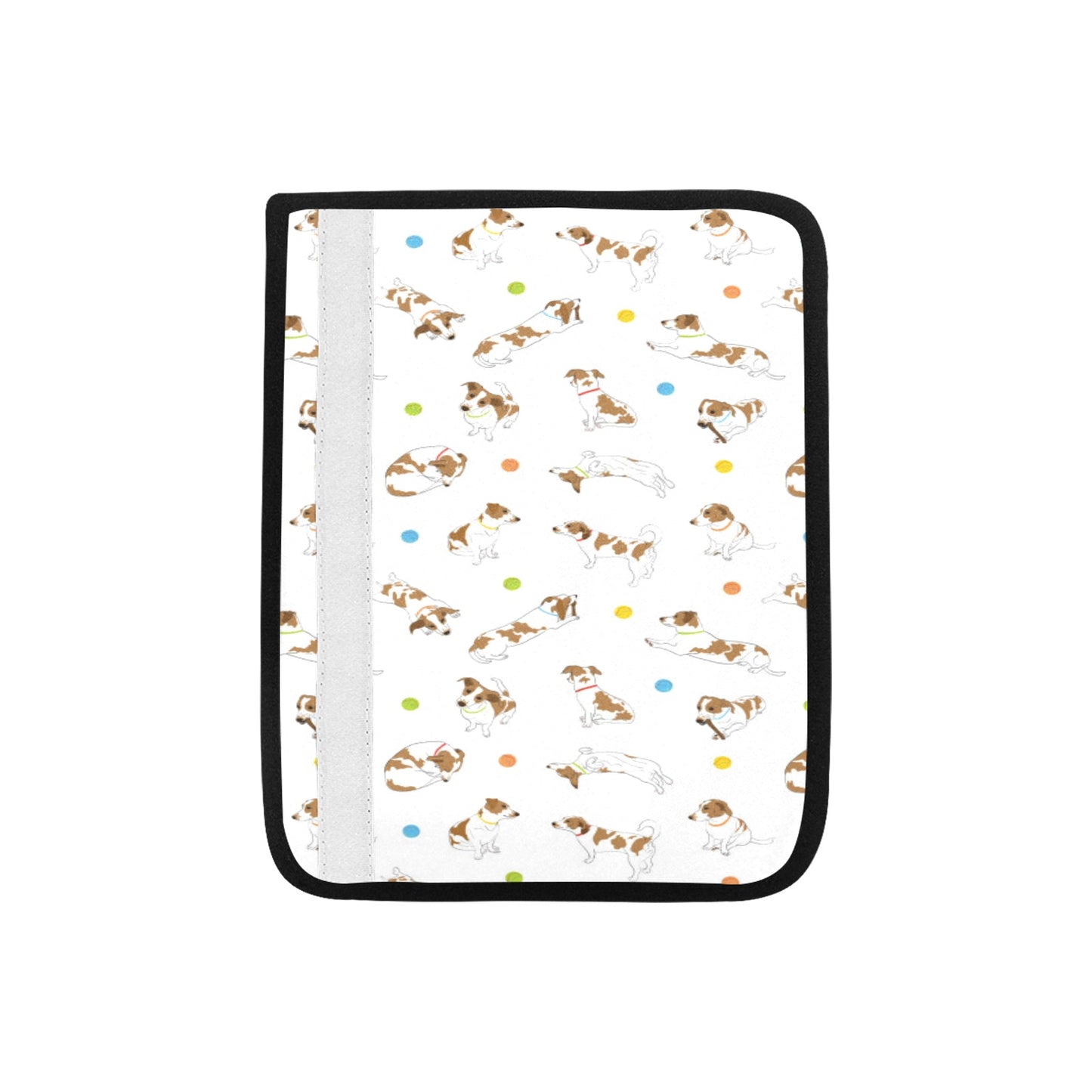 Russell Terriers With Balls Print Design LKS307 Car Seat Belt Cover