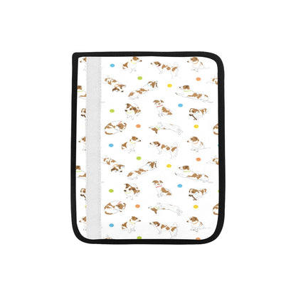 Russell Terriers With Balls Print Design LKS307 Car Seat Belt Cover