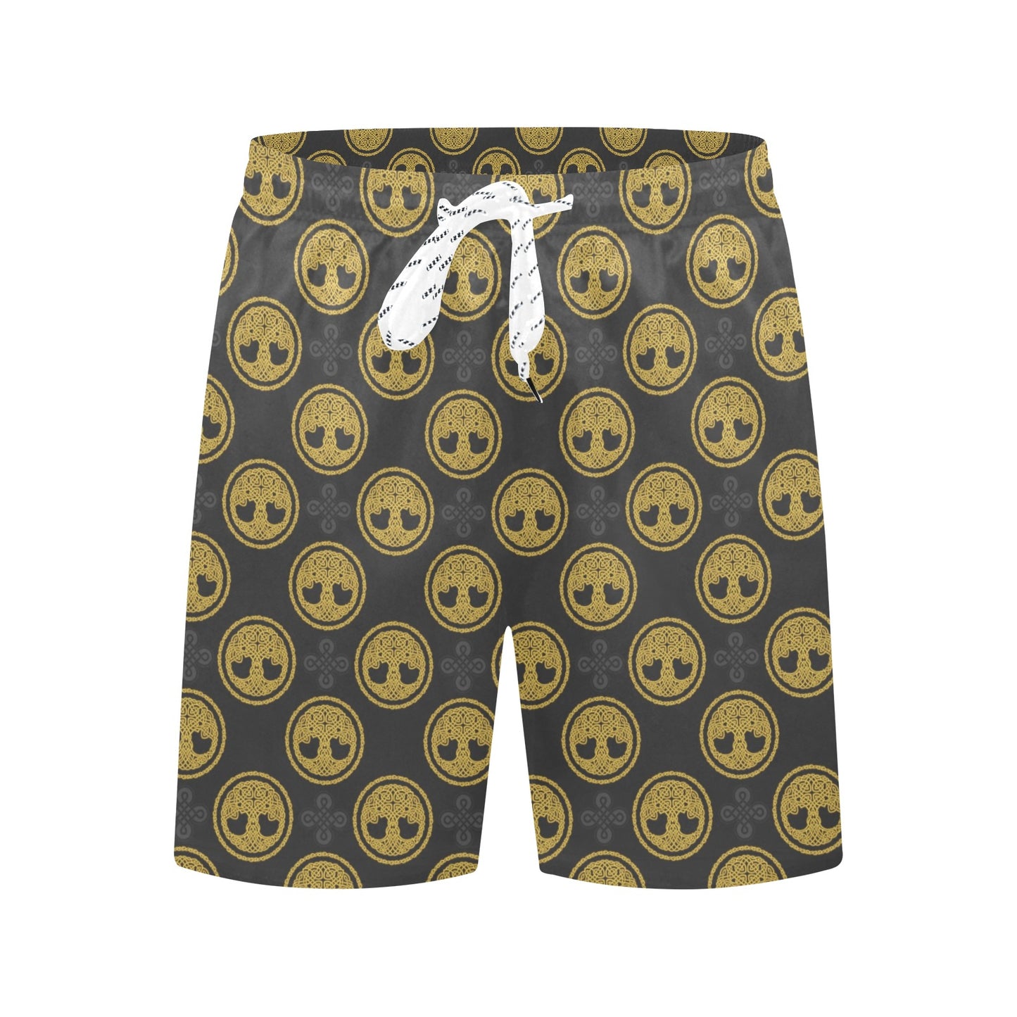 Celtic Tree of Life Design Men's Swim Trunks Beach Shorts