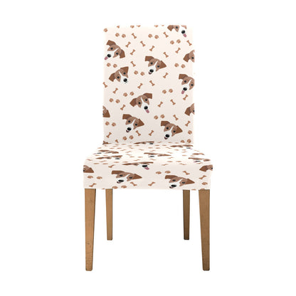 Russell Terriers Paw Print Design LKS303 Dining Chair Slipcover