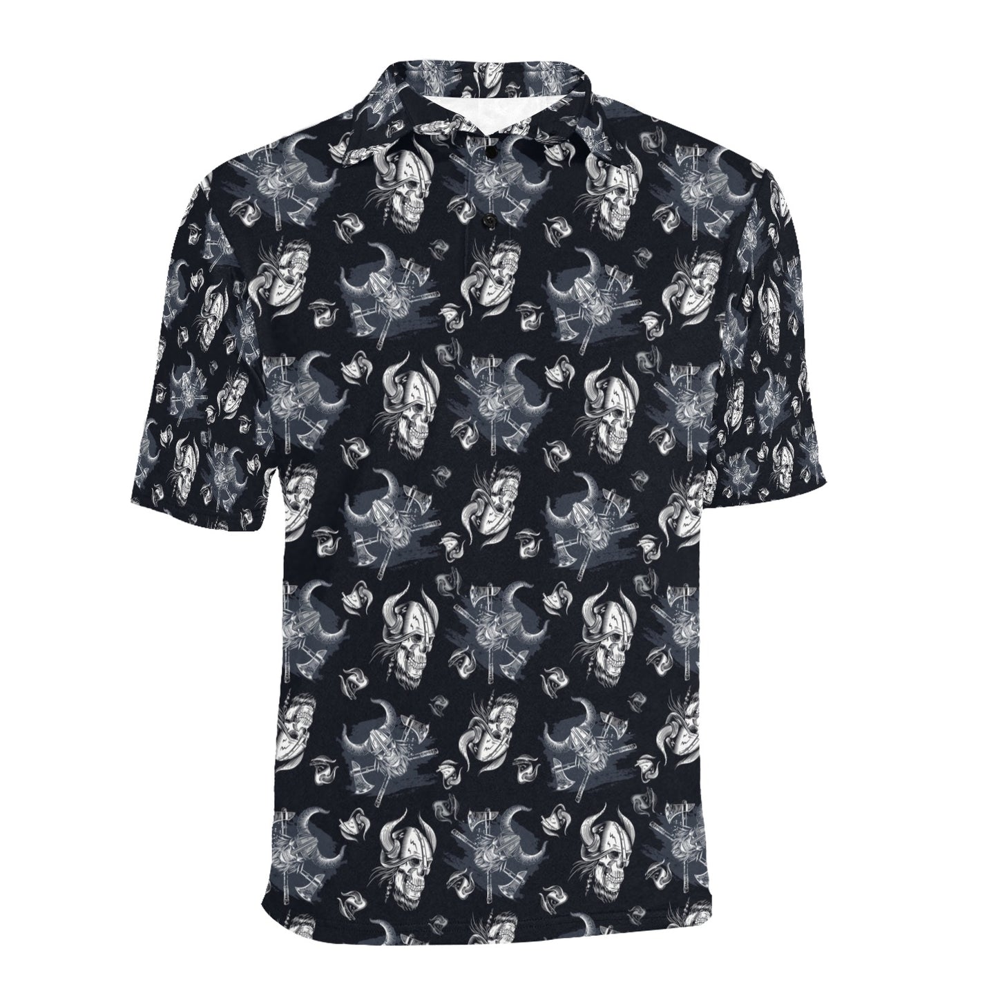 Vikings Print Design LKS304 Men Polo Shirt