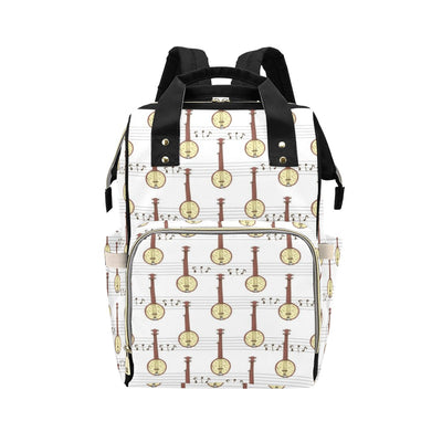 Banjo Print Design LKS402 Diaper Bag Backpack