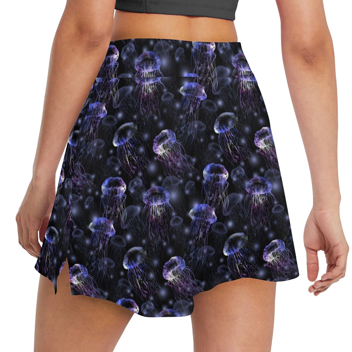 Jellyfish Themed 17" Golf & Pickleball Skort with Pockets
