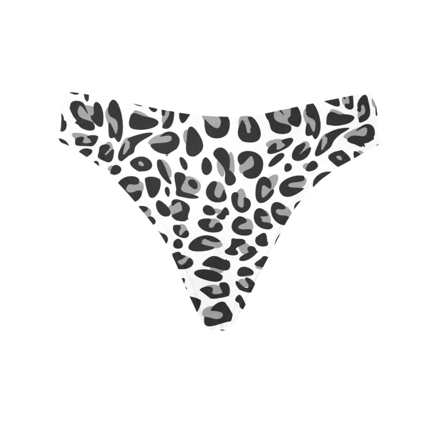 Snow Leopard Skin Print Women's Thongs