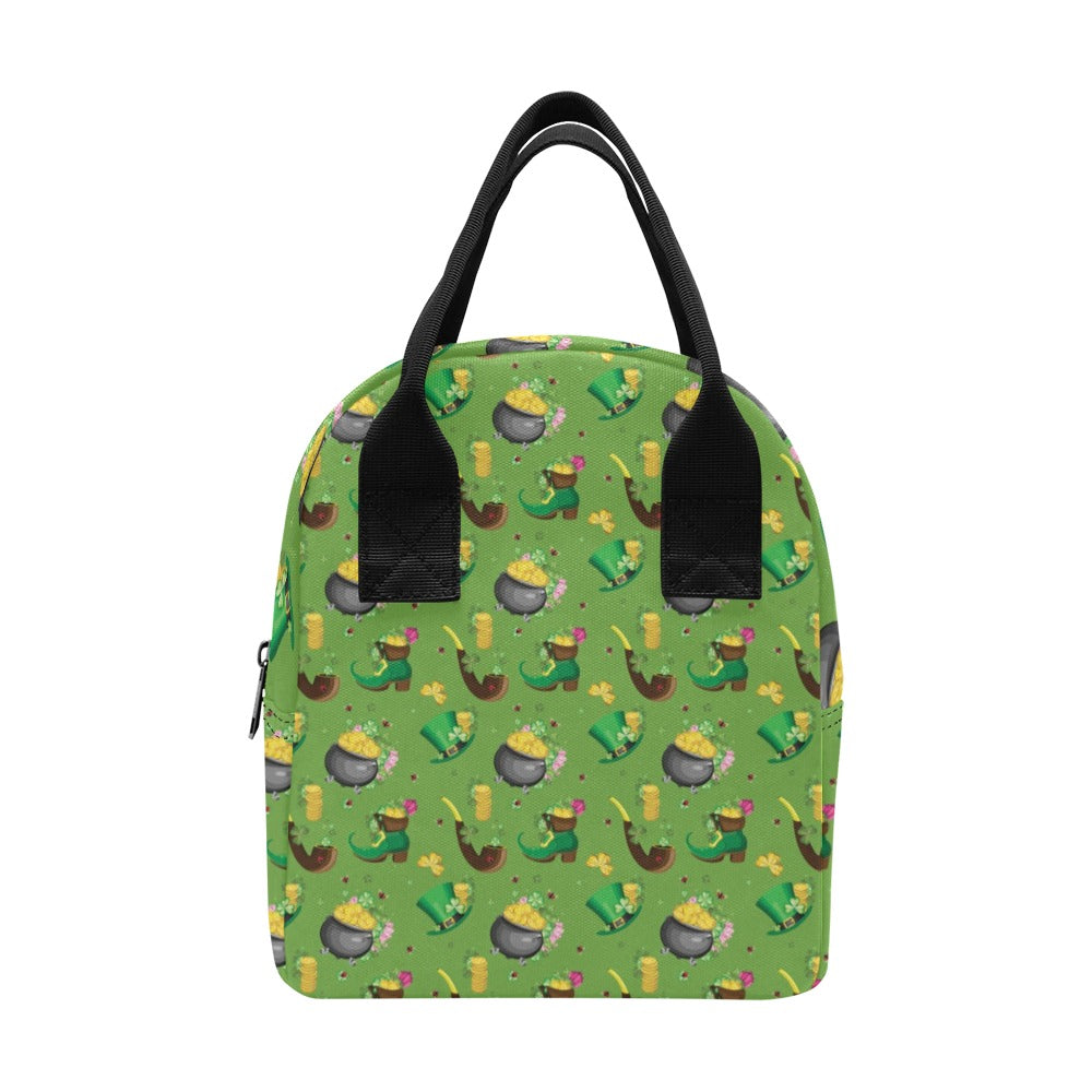 Shamrock Saint Patrick's Day Print Design LKS306 Insulated Lunch Bag