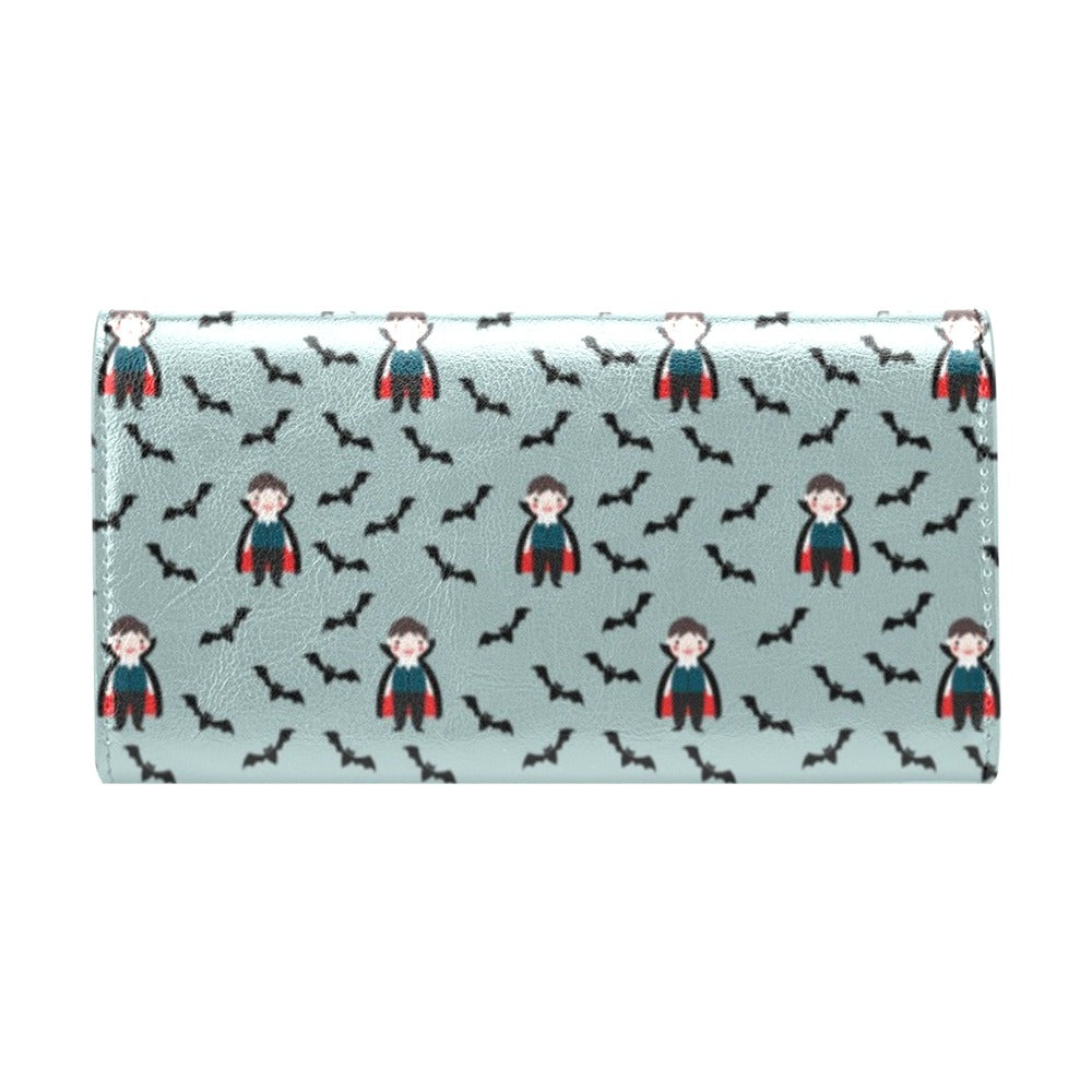 Vampire Print Design LKS304 Women's Trifold Wallet