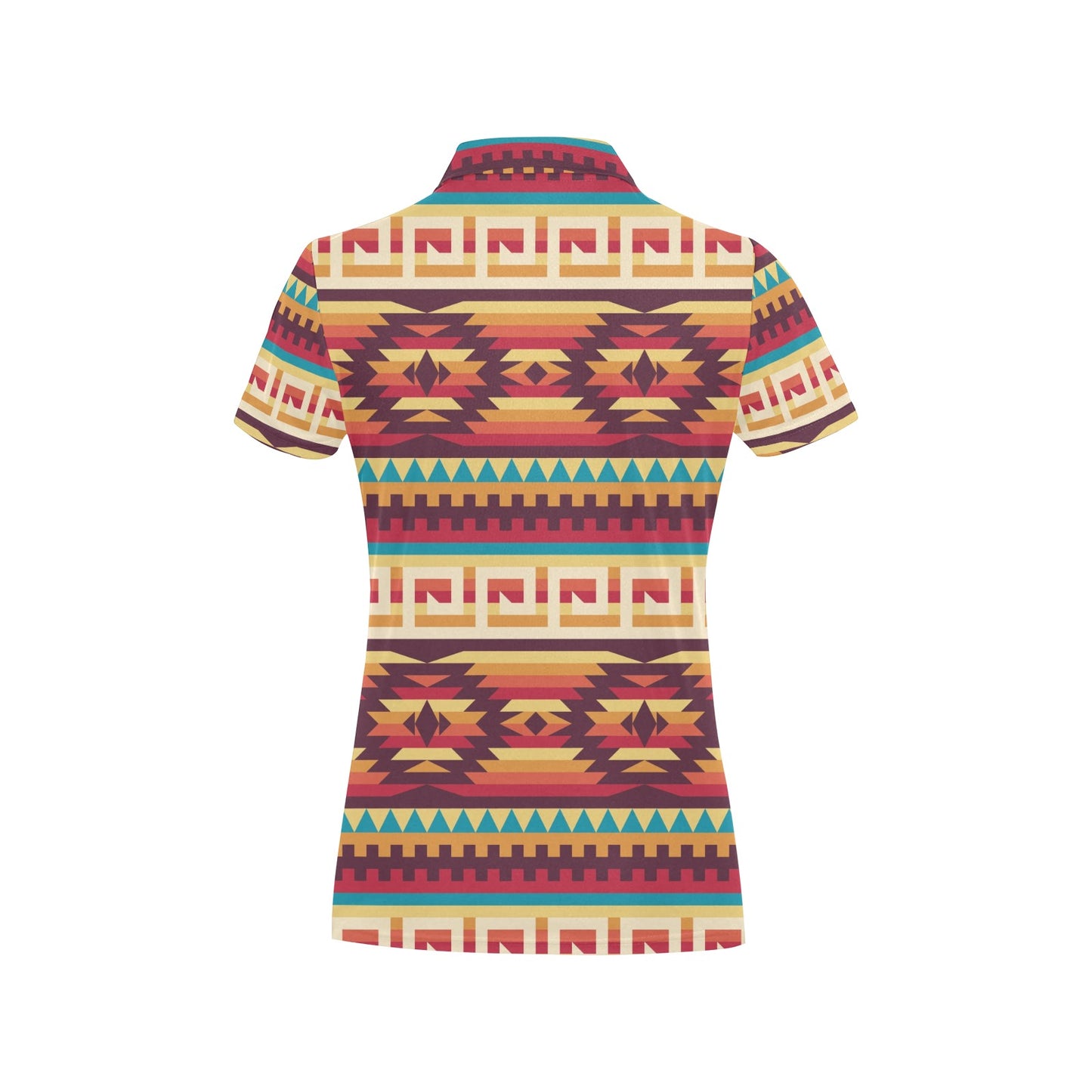 Tribal Aztec Vintage Women's Polo Shirt