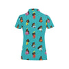 Hula Dancers Pattern Print Design 04 Women's Polo Shirt