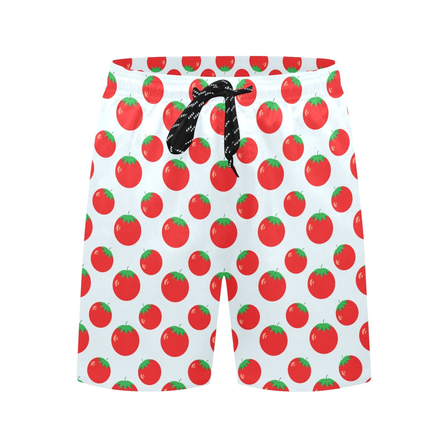 Tomato Print Design LKS307 Men's Swim Trunks Beach Shorts