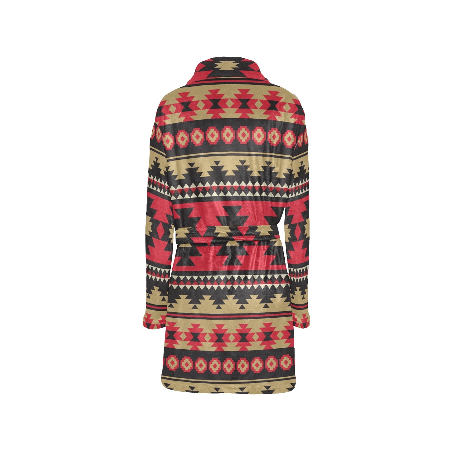 Navajo Pattern Print Design A04 Women's Fleece Robe