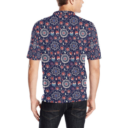 Suzani Print Design LKS305 Men Polo Shirt