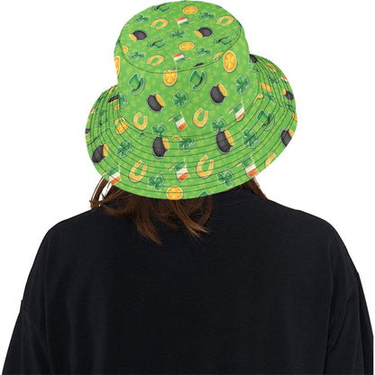 Shamrock Saint Patrick's Day Print Design LKS302 Unisex Bucket Hat