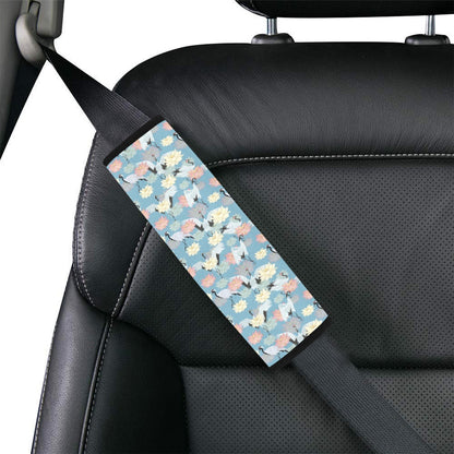 Water Lily Print Design LKS304 Car Seat Belt Cover