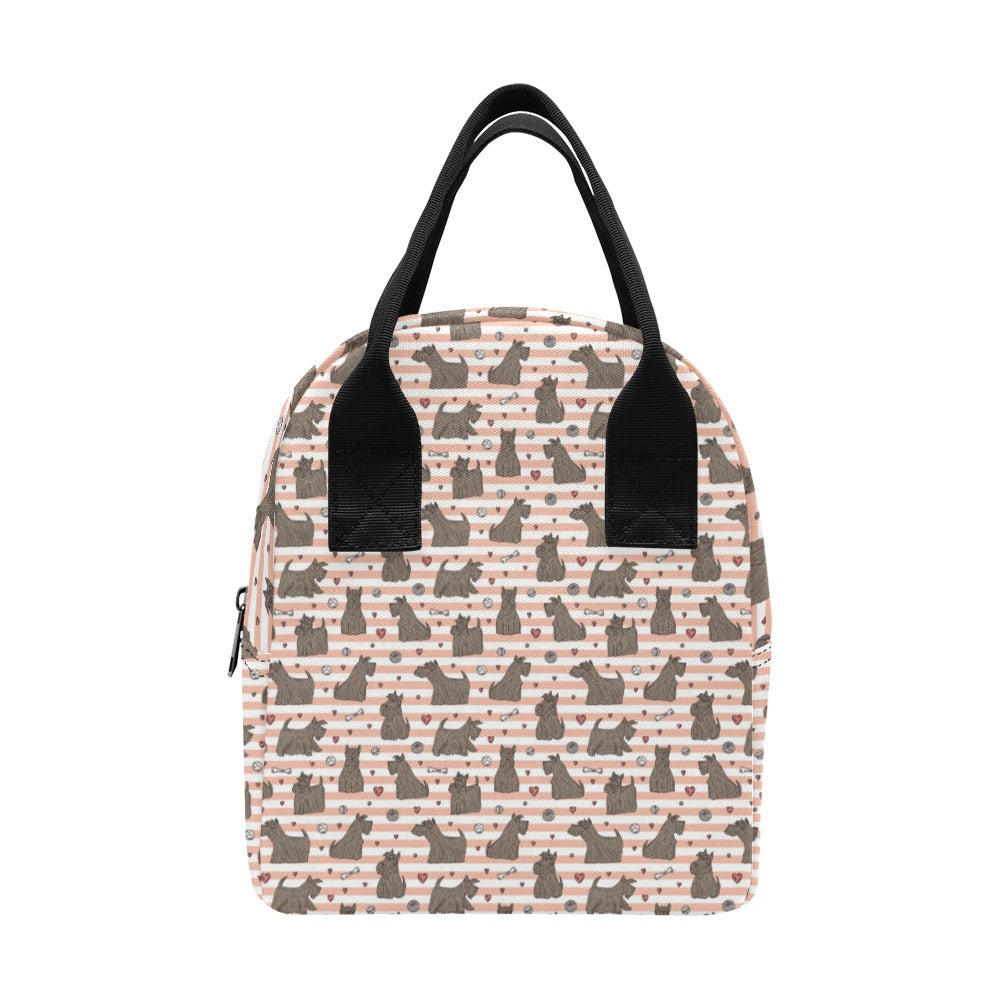 Scottish Terriers Print Design LKS3016 Insulated Lunch Bag