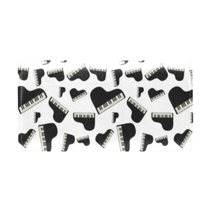 Piano Print Design LKS405 Women's Trifold Wallet