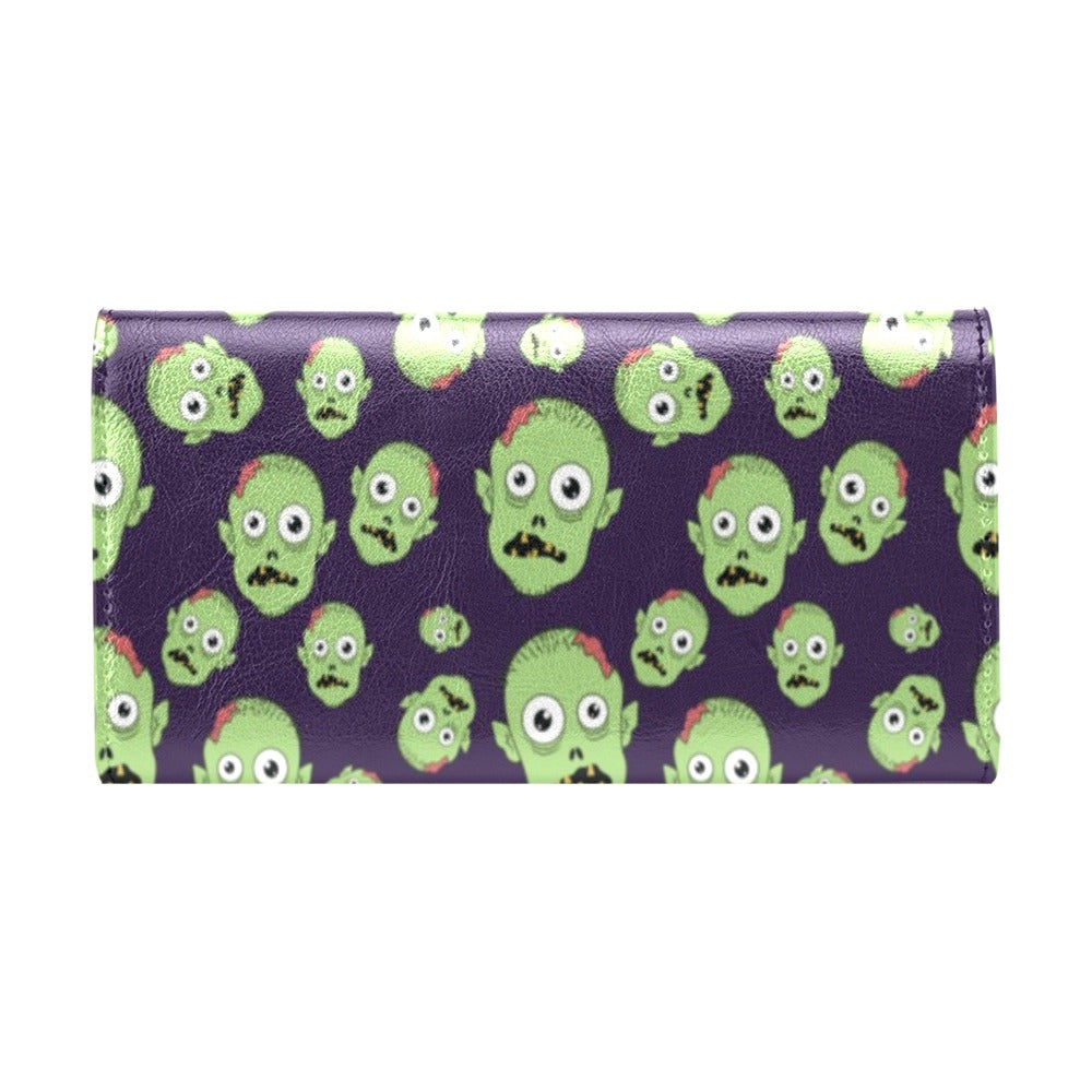 Zombie Print Design LKS303 Women's Trifold Wallet