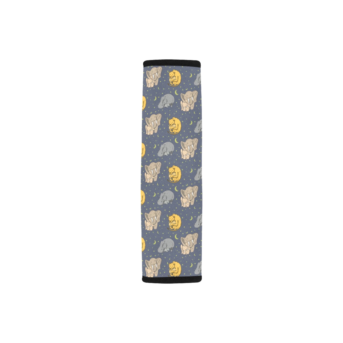 Safari Elephant Lion Print Design LKS303 Car Seat Belt Cover