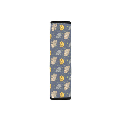 Safari Elephant Lion Print Design LKS303 Car Seat Belt Cover