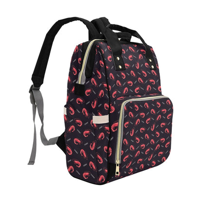 Shrimp Print Design LKS302 Diaper Bag Backpack