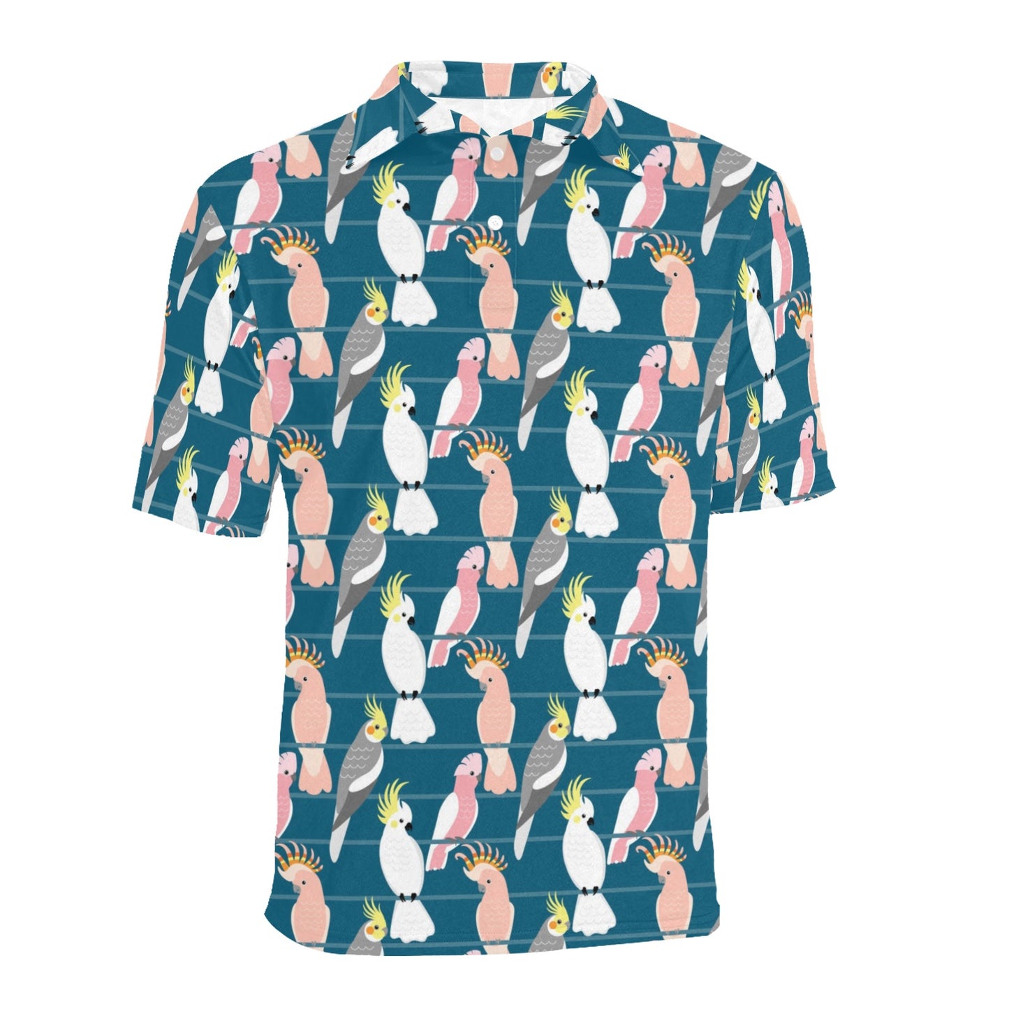 Cockatoo Print Design LKS401 Men Polo Shirt