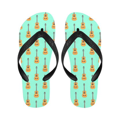 Acoustic Guitar Print Design LKS403 Flip Flops