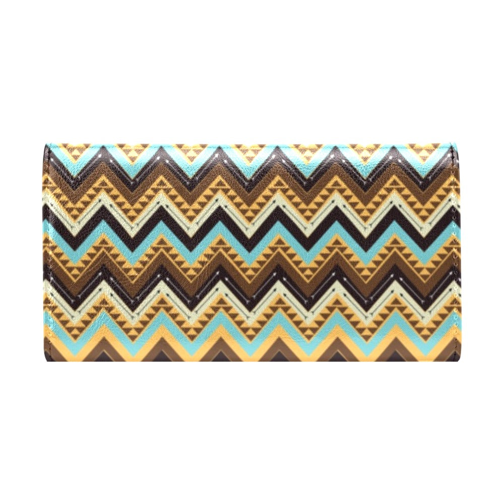 Southwest Pattern Print Design LKS301 Women's Trifold Wallet