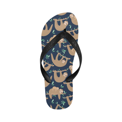 Sloth Print Design LKS307 Flip Flops