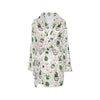 Cactus Pattern Print Design 04 Women's Fleece Robe