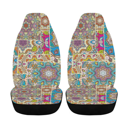 Patchwork Print Design LKS402 Car Seat Covers