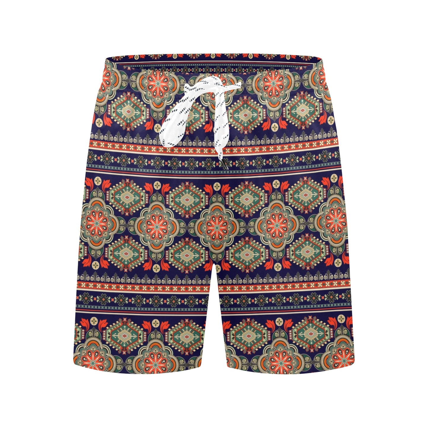 Ethnic Geometric Print Pattern Men's Swim Trunks Beach Shorts