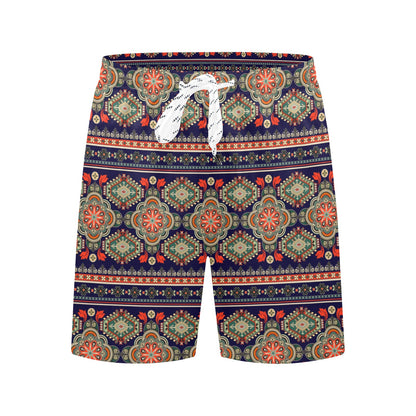 Ethnic Geometric Print Pattern Men's Swim Trunks Beach Shorts