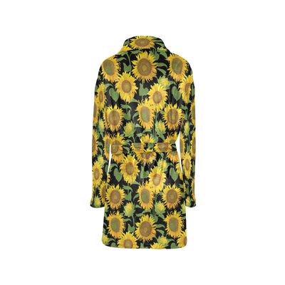 Sunflower Print Design LKS302 Women's Fleece Robe