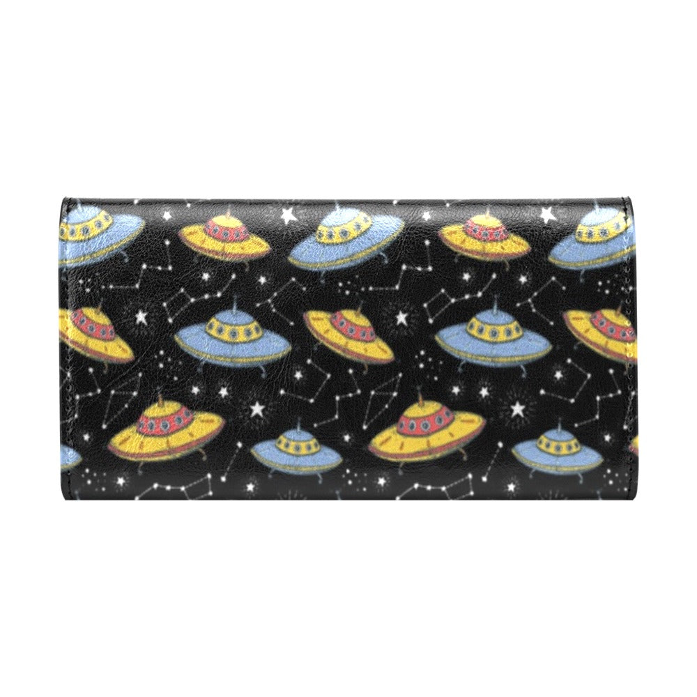 UFO Print Design LKS307 Women's Trifold Wallet