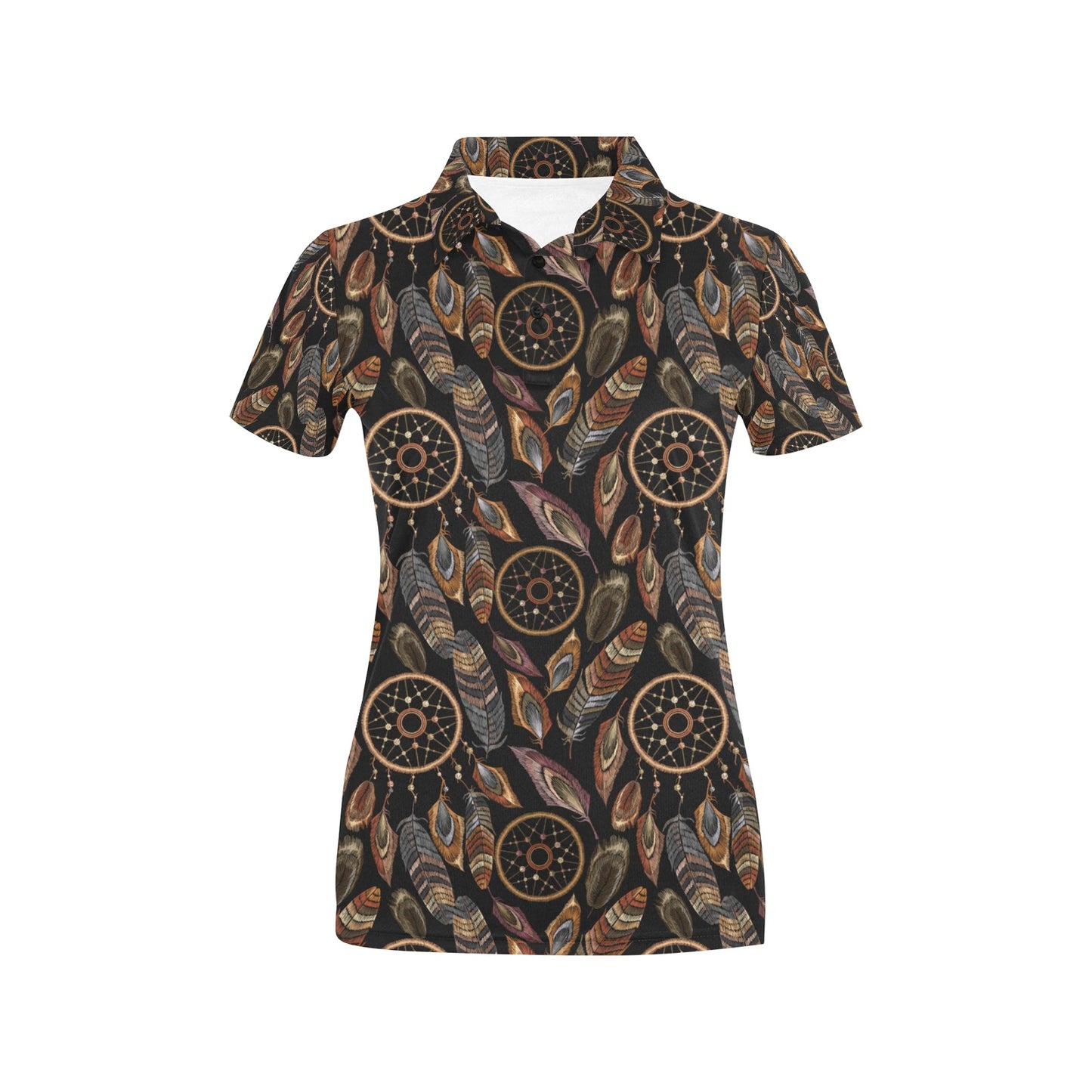 Dream catcher embroidered style Women's Polo Shirt