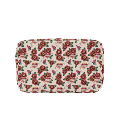 Tattoo Rose Print Design LKS302 Insulated Lunch Bag