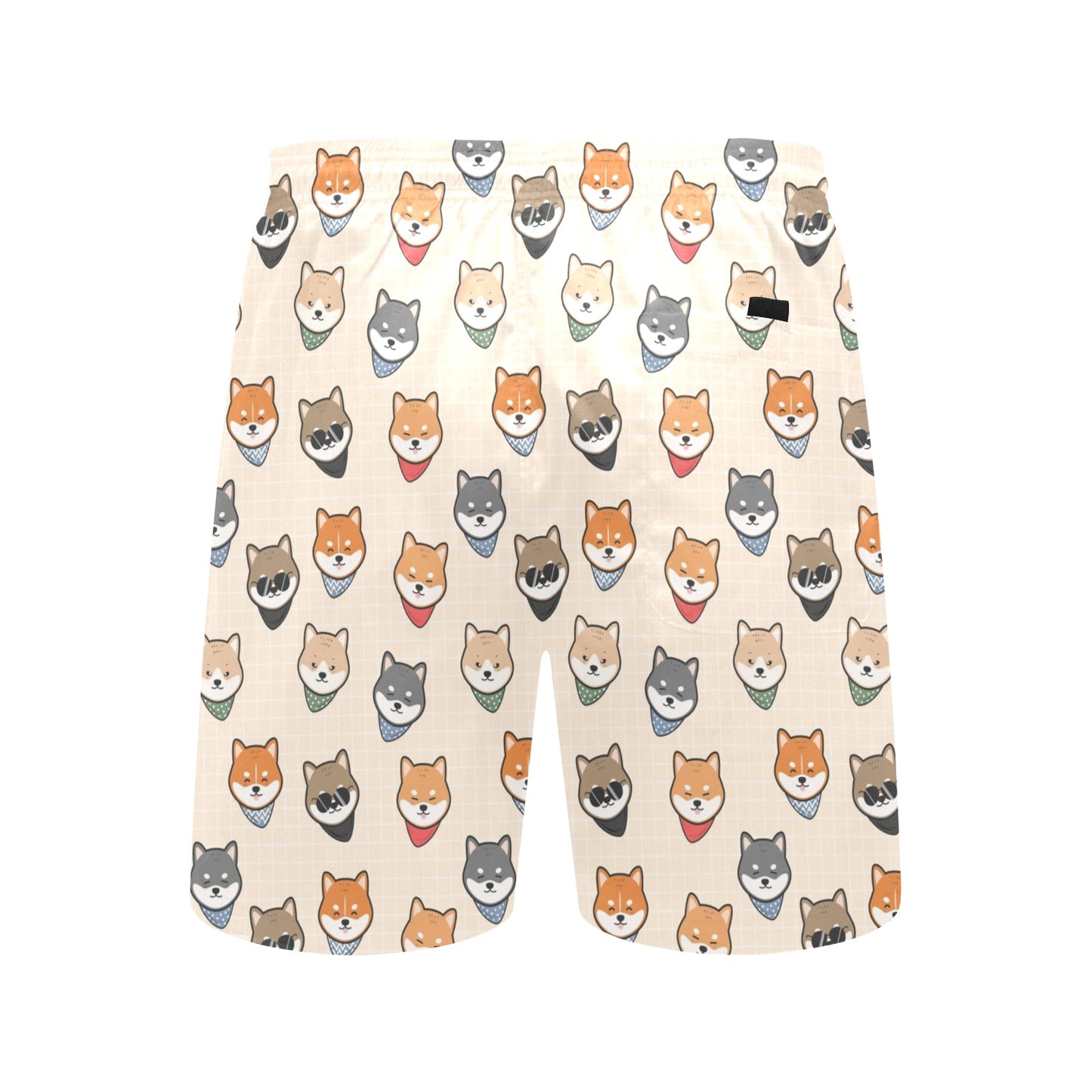 Shiba Inu Print Design LKS3010 Men's Swim Trunks Beach Shorts