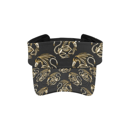 Skeleton Dragon Print Design LKS306 Unisex Sun Visor