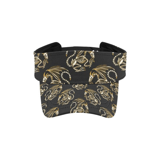 Skeleton Dragon Print Design LKS306 Unisex Sun Visor