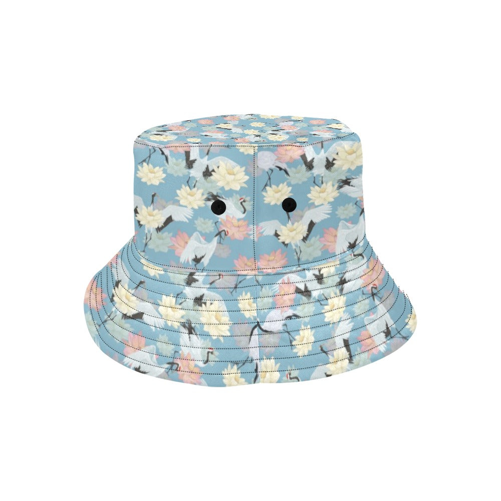 Water Lily Print Design LKS304 Unisex Bucket Hat