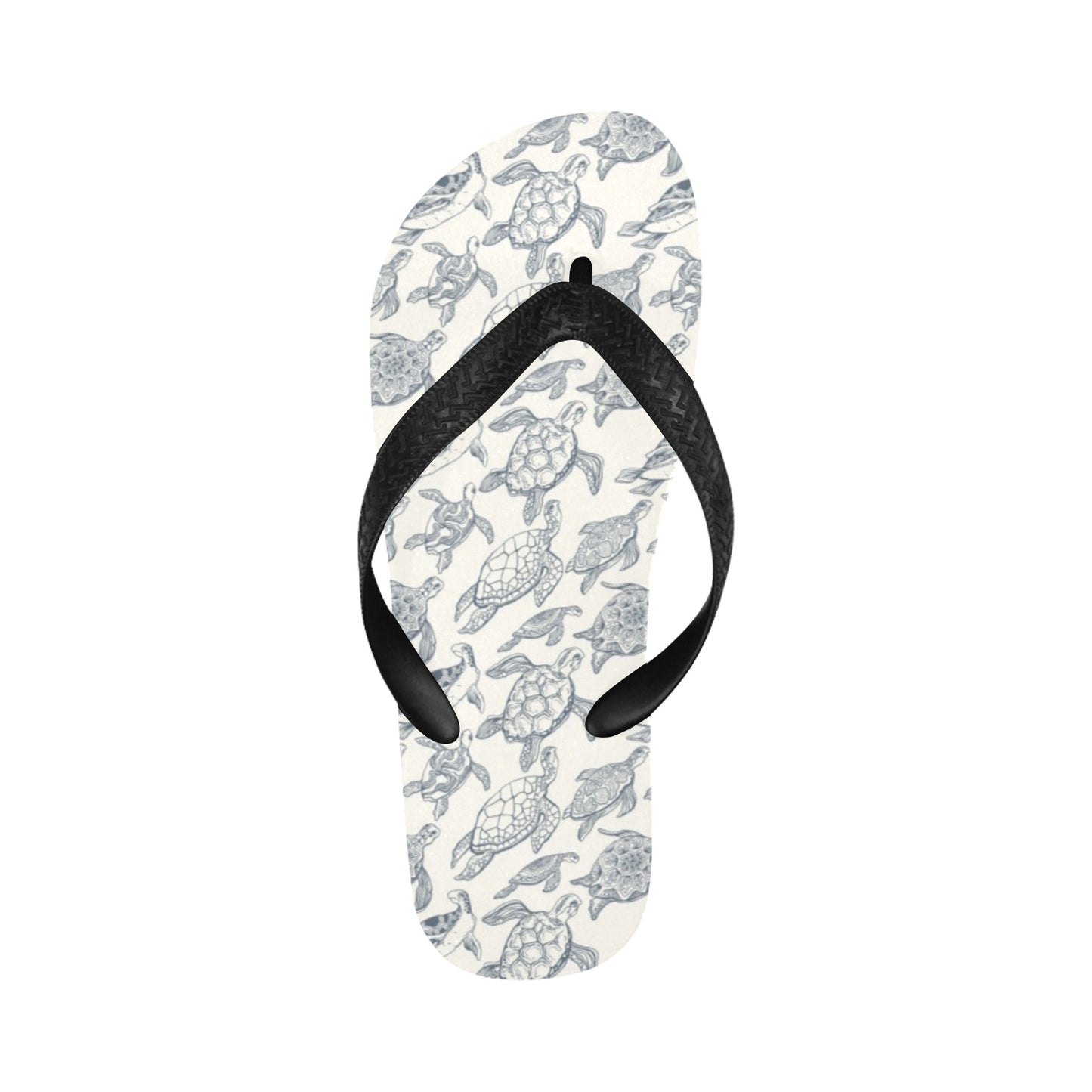 Sea Turtle Print Design LKS304 Flip Flops
