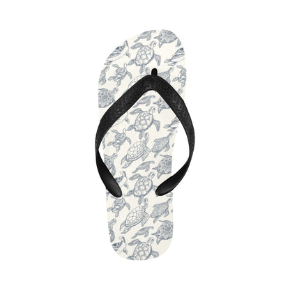 Sea Turtle Print Design LKS304 Flip Flops
