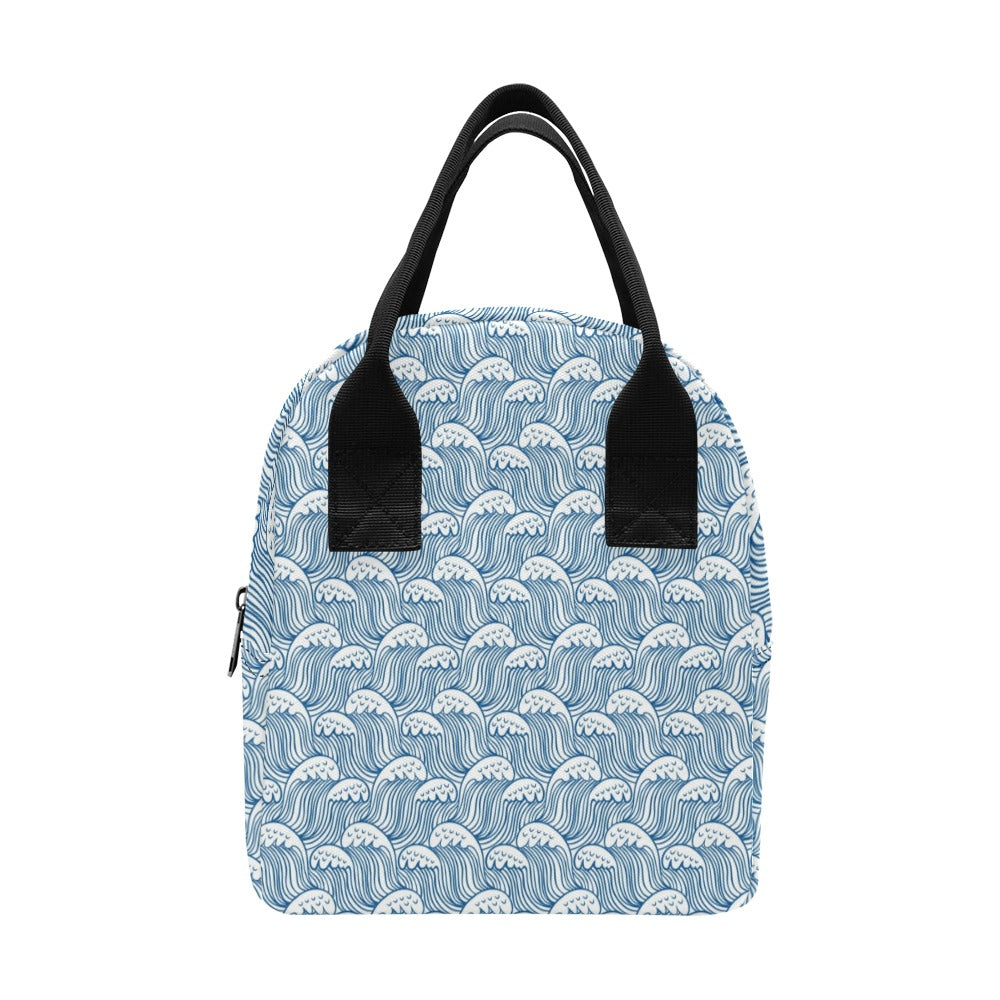 Wave Print Design LKS306 Insulated Lunch Bag