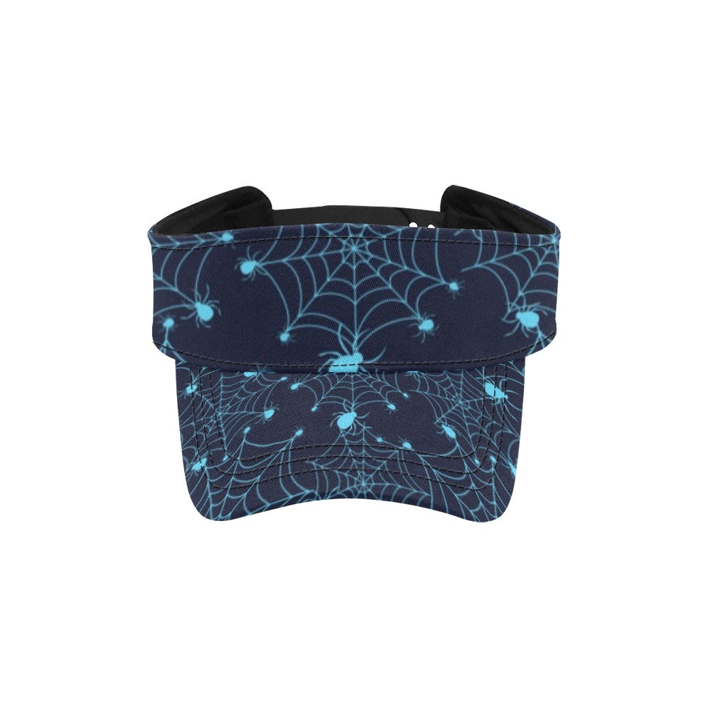 Spider Web Blue Print Design LKS304 Unisex Sun Visor