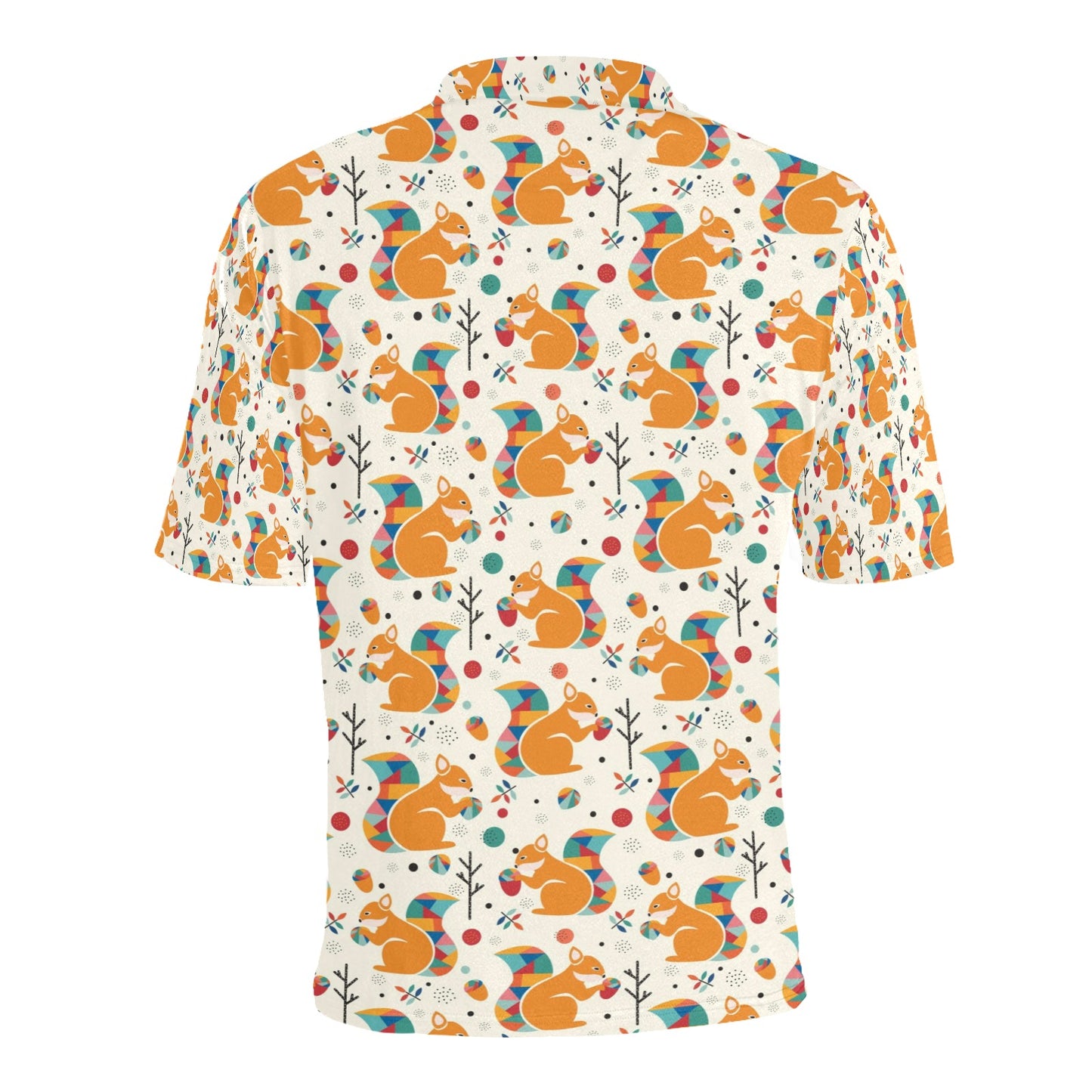 Squirrel Print Design LKS304 Men Polo Shirt