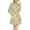 School Bus Print Design LKS301 Women's Fleece Robe