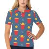 Beer Pong Pattern Print Design 02 Women's Polo Shirt