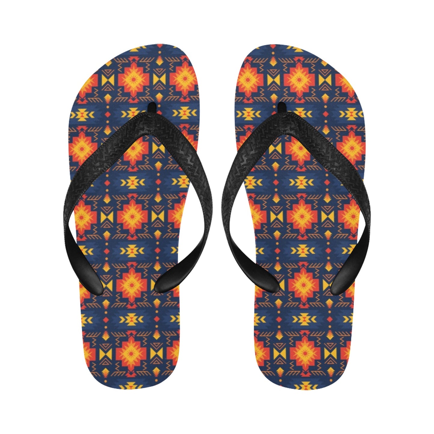 Southwest Pattern Print Design LKS307 Flip Flops