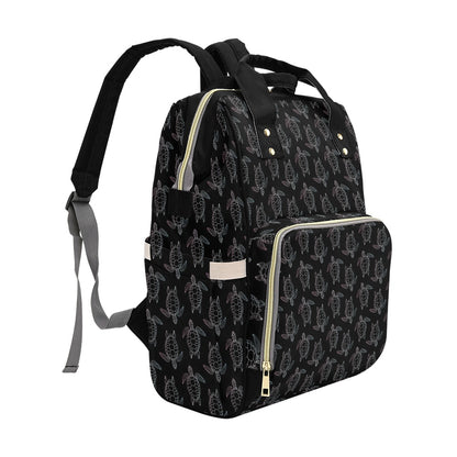 Sea Turtle Print Design LKS3012 Diaper Bag Backpack